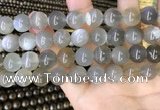 CMS1944 15.5 inches 12mm round grey moonstone beads wholesale