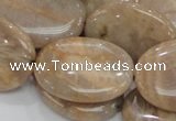 CMS20 15.5 inches 22*30mm oval moonstone gemstone beads wholesale