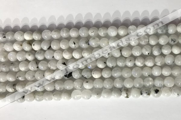 CMS2000 15.5 inches 6mm round white moonstone gemstone beads