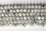 CMS2001 15.5 inches 8mm round white moonstone gemstone beads