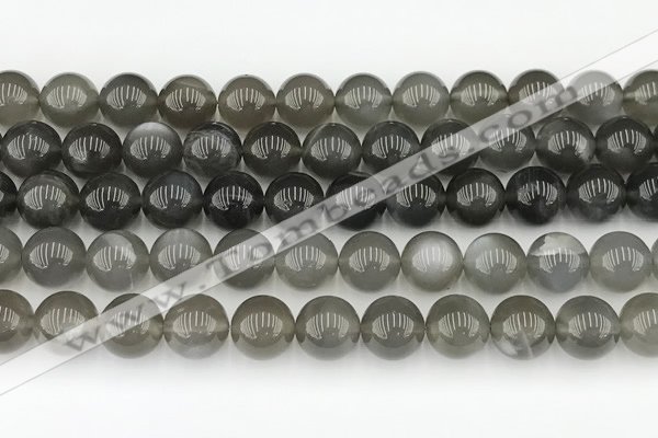 CMS2022 15.5 inches 10mm round black moonstone beads wholesale