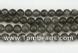 CMS2023 15.5 inches 12mm round black moonstone beads wholesale