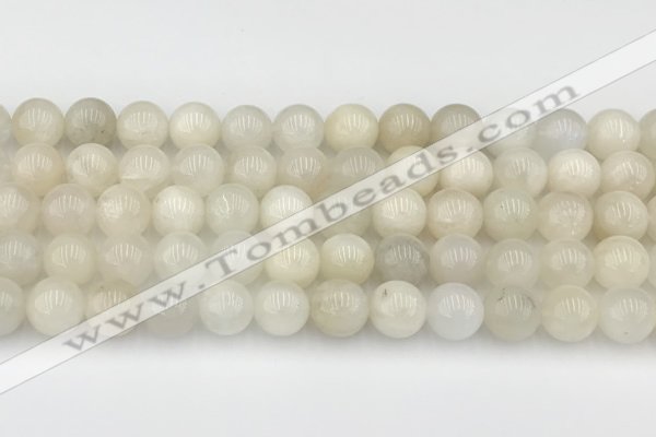 CMS2028 15.5 inches 8mm round white moonstone beads wholesale