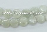 CMS209 15.5 inches 10mm flat round moonstone gemstone beads wholesale