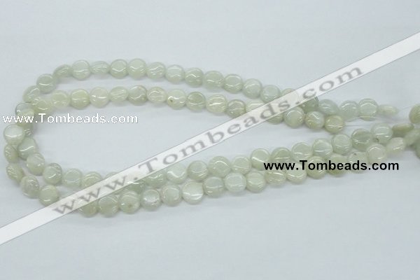 CMS209 15.5 inches 10mm flat round moonstone gemstone beads wholesale