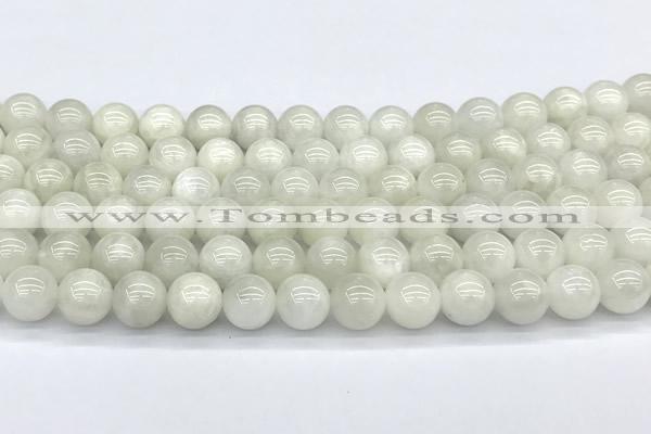 CMS2096 15 inches 8mm round white moonstone beads