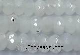 CMS2121 15 inches 4*6mm faceted rondelle white moonstone beads