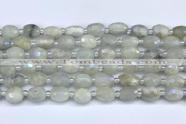 CMS2130 15 inches 8*10mm - 9*12mm faceted nuggets AB-color moonstone beads