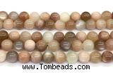 CMS2275 15 inches 10mm round rainbow moonstone gemstone beads