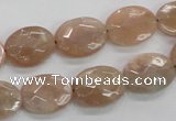 CMS35 15.5 inches 12*16mm faceted oval moonstone gemstone beads