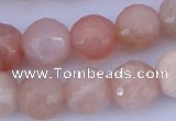 CMS353 15.5 inches 16mm faceted round natural pink moonstone beads