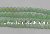 CMS401 15.5 inches 4mm round green moonstone beads wholesale