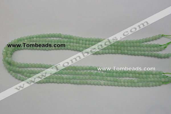 CMS401 15.5 inches 4mm round green moonstone beads wholesale