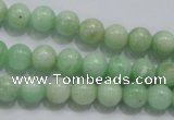 CMS403 15.5 inches 8mm round green moonstone beads wholesale