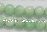 CMS405 15.5 inches 12mm round green moonstone beads wholesale