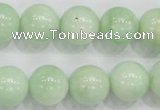 CMS406 15.5 inches 14mm round green moonstone beads wholesale