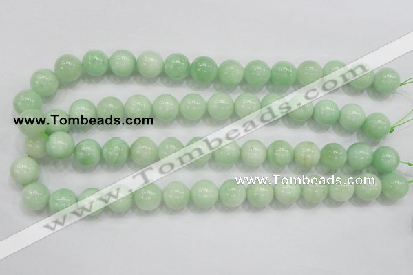 CMS406 15.5 inches 14mm round green moonstone beads wholesale