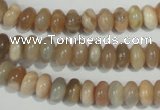 CMS518 15.5 inches 4*8mm rondelle moonstone beads wholesale