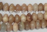 CMS519 15.5 inches 6*10mm rondelle moonstone beads wholesale