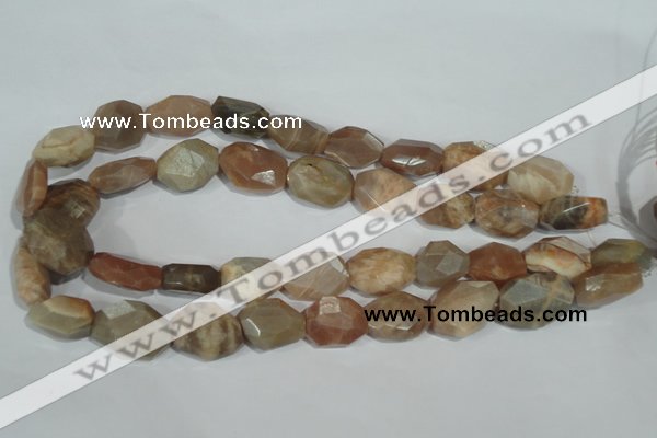 CMS560 15.5 inches 18*20mm faceted freefrom moonstone beads wholesale