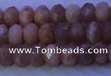 CMS564 15.5 inches 5*8mm faceted rondelle moonstone gemstone beads