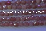 CMS569 15.5 inches 4mm faceted round moonstone gemstone beads