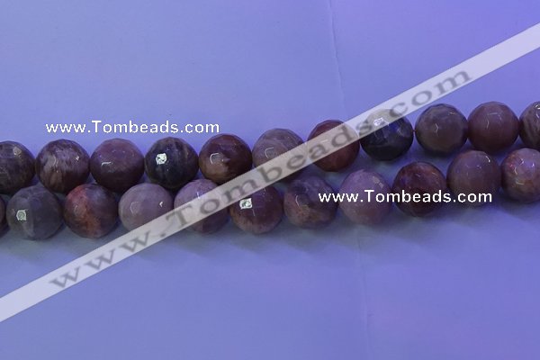 CMS576 15.5 inches 18mm faceted round moonstone gemstone beads