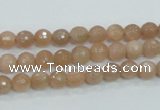 CMS58 15.5 inches 6mm faceted round moonstone gemstone beads