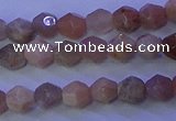 CMS580 15.5 inches 5*6mm faceted nuggets moonstone gemstone beads