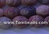 CMS581 15.5 inches 10*14mm rice moonstone gemstone beads