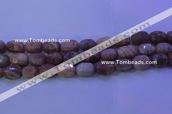 CMS583 15.5 inches 12*18mm faceted drum moonstone gemstone beads