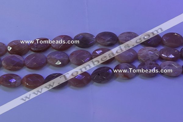 CMS587 15.5 inches 15*20mm faceted oval moonstone gemstone beads