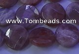 CMS591 15.5 inches 15mm faceted coin moonstone gemstone beads