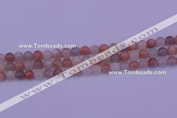 CMS622 15.5 inches 8mm round rainbow moonstone beads wholesale