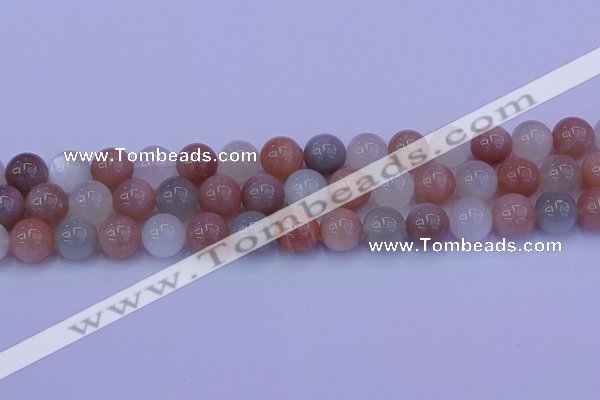 CMS624 15.5 inches 12mm round rainbow moonstone beads wholesale