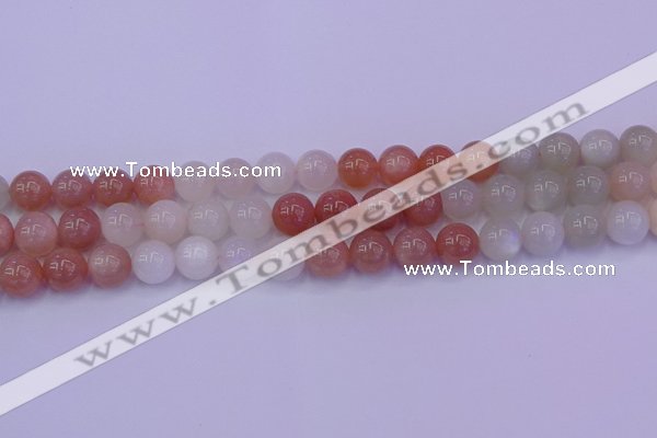 CMS633 15.5 inches 10mm round rainbow moonstone gemstone beads