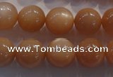 CMS735 15.5 inches 14mm round A grade natural peach moonstone beads