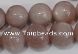 CMS759 15.5 inches 17mm round natural moonstone beads wholesale