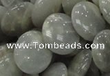 CMS79 15.5 inches 20mm flat round moonstone gemstone beads