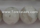 CMS805 15.5 inches 14mm faceted round white moonstone beads