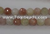 CMS871 15.5 inches 8mm faceted round moonstone gemstone beads