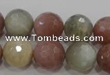 CMS876 15.5 inches 18mm faceted round moonstone gemstone beads