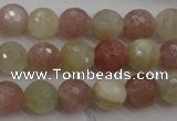 CMS880 15.5 inches 10mm faceted round moonstone gemstone beads