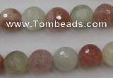 CMS881 15.5 inches 12mm faceted round moonstone gemstone beads