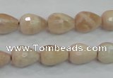 CMS89 15.5 inches 10*14mm faceted teardrop moonstone gemstone beads