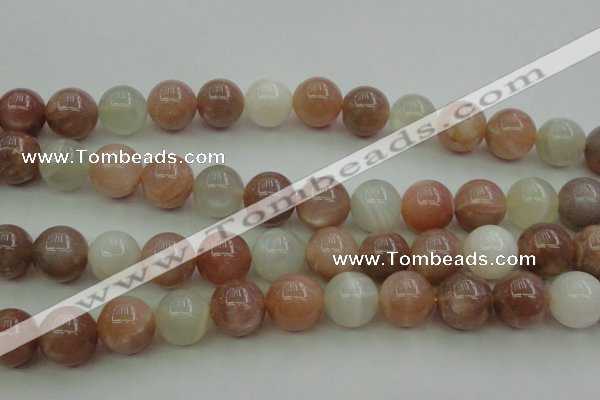 CMS894 15.5 inches 12mm round moonstone gemstone beads wholesale