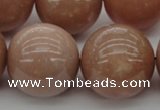 CMS938 15.5 inches 20mm round A grade moonstone gemstone beads