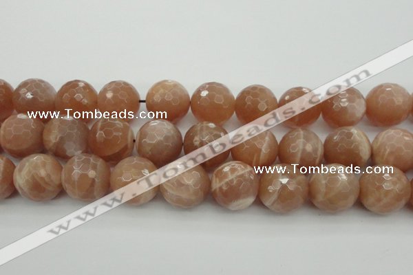 CMS948 15.5 inches 20mm faceted round A grade moonstone gemstone beads