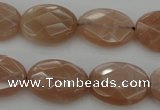 CMS966 15.5 inches 10*14mm faceted oval A grade moonstone beads