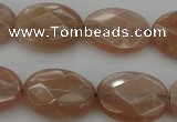 CMS967 15.5 inches 12*16mm faceted oval A grade moonstone beads